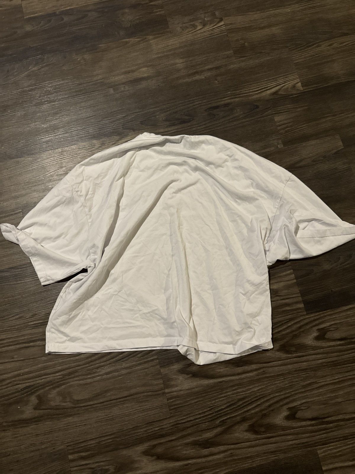 Japanese Brand WHITE CROPPED T-SHIRT Size US XL / EU 56 / 4 - 2 Thumbnail