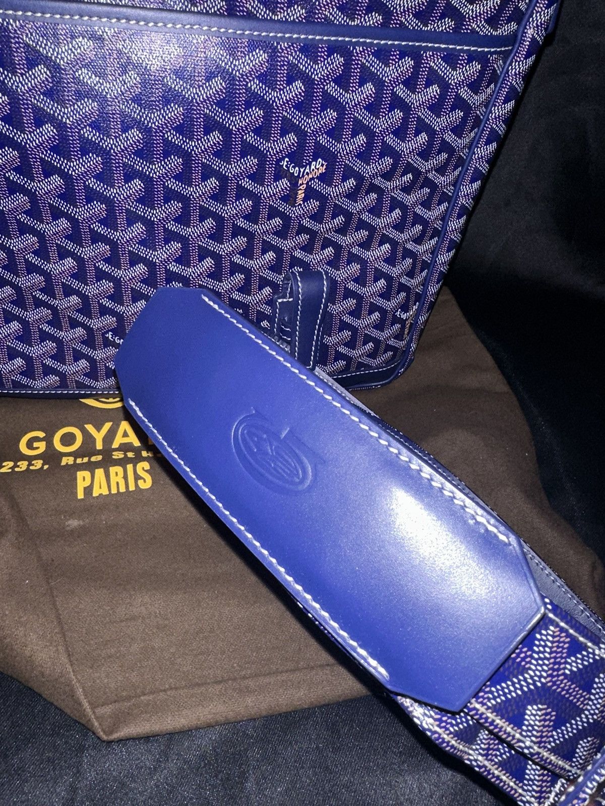 Goyard Grand Bleu GM Discotinued ‘Royal Blue/Navy’ Size ONE SIZE - 13 Thumbnail