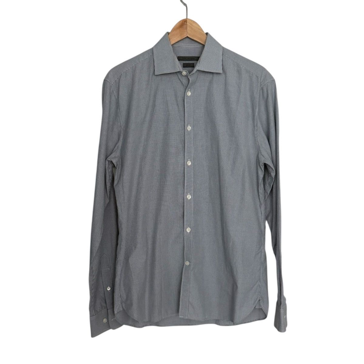 John Varvatos John Varvatos Light Blue Dress Shirt - Size 15 1/2 34/35 Size US M / EU 48-50 / 2 - 1 Thumbnail