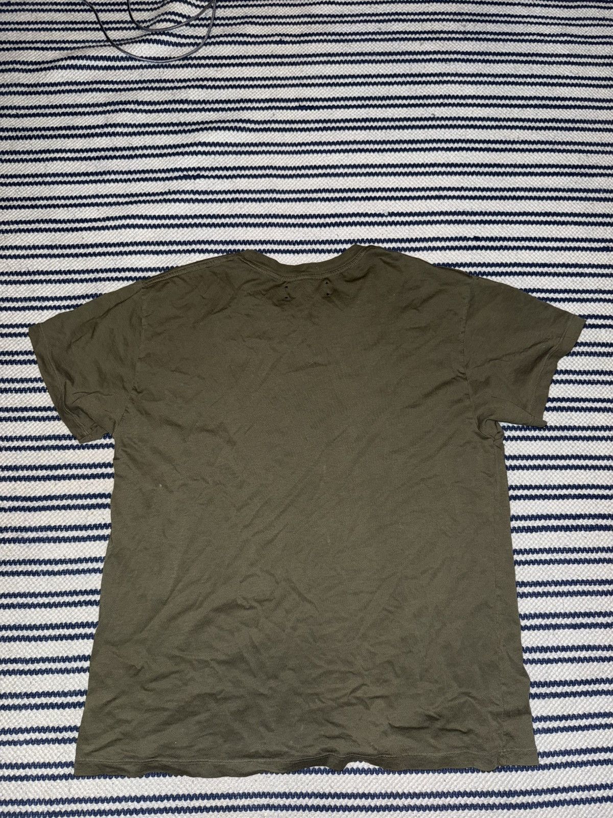 Amiri Amiri tee olive green with black logo Size US S / EU 44-46 / 1 - 2 Thumbnail