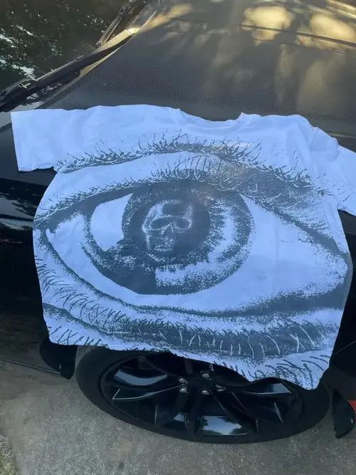 Japanese Brand Y2k Hip Hop T-shirt Graphic Eye Print emo punk style Size US L / EU 52-54 / 3 - 4 Thumbnail