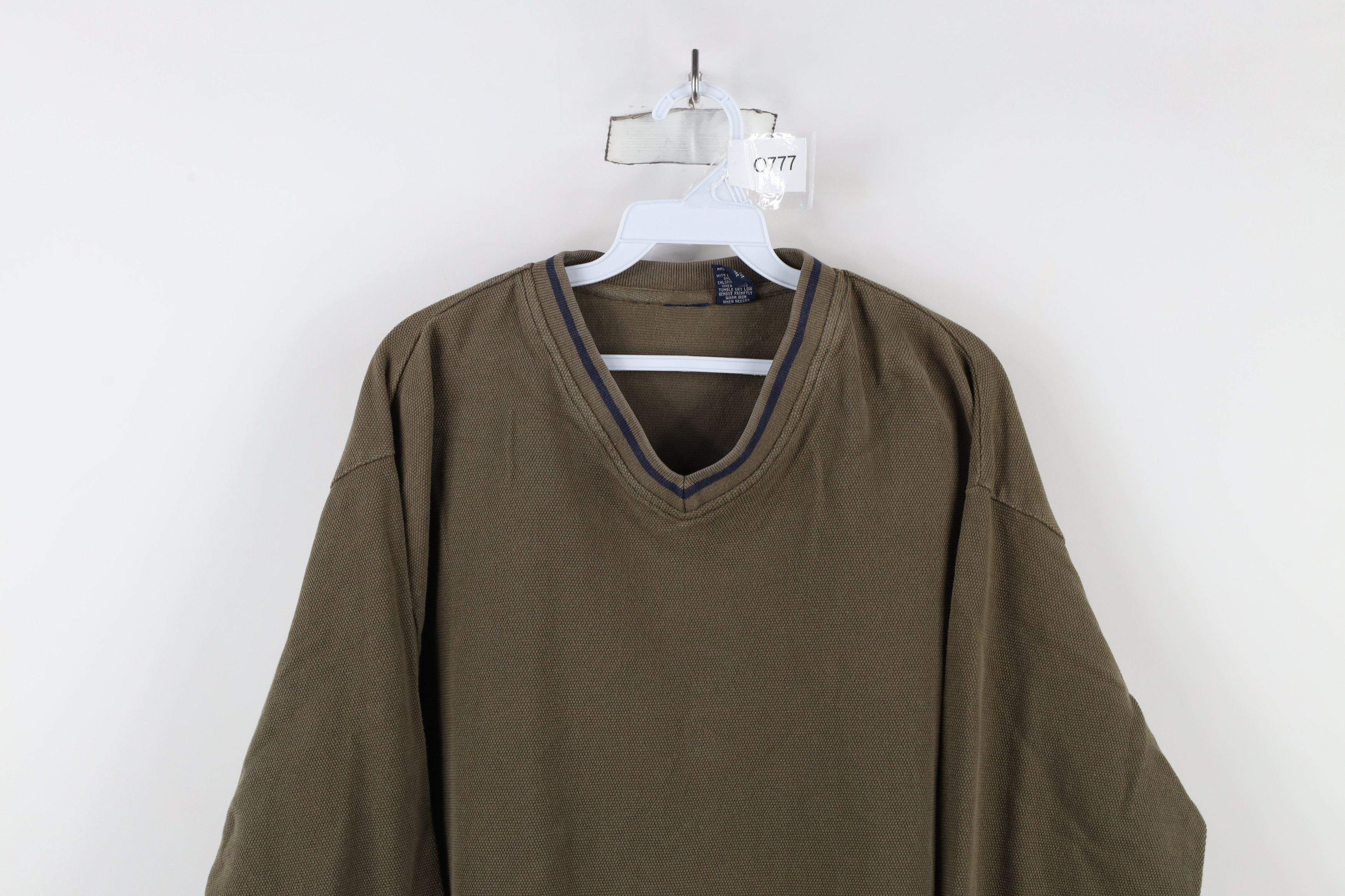 Vintage Vintage 90s Thermal Knit Heavyweight Long Sleeve T-Shirt Size US L / EU 52-54 / 3 - 2 Thumbnail