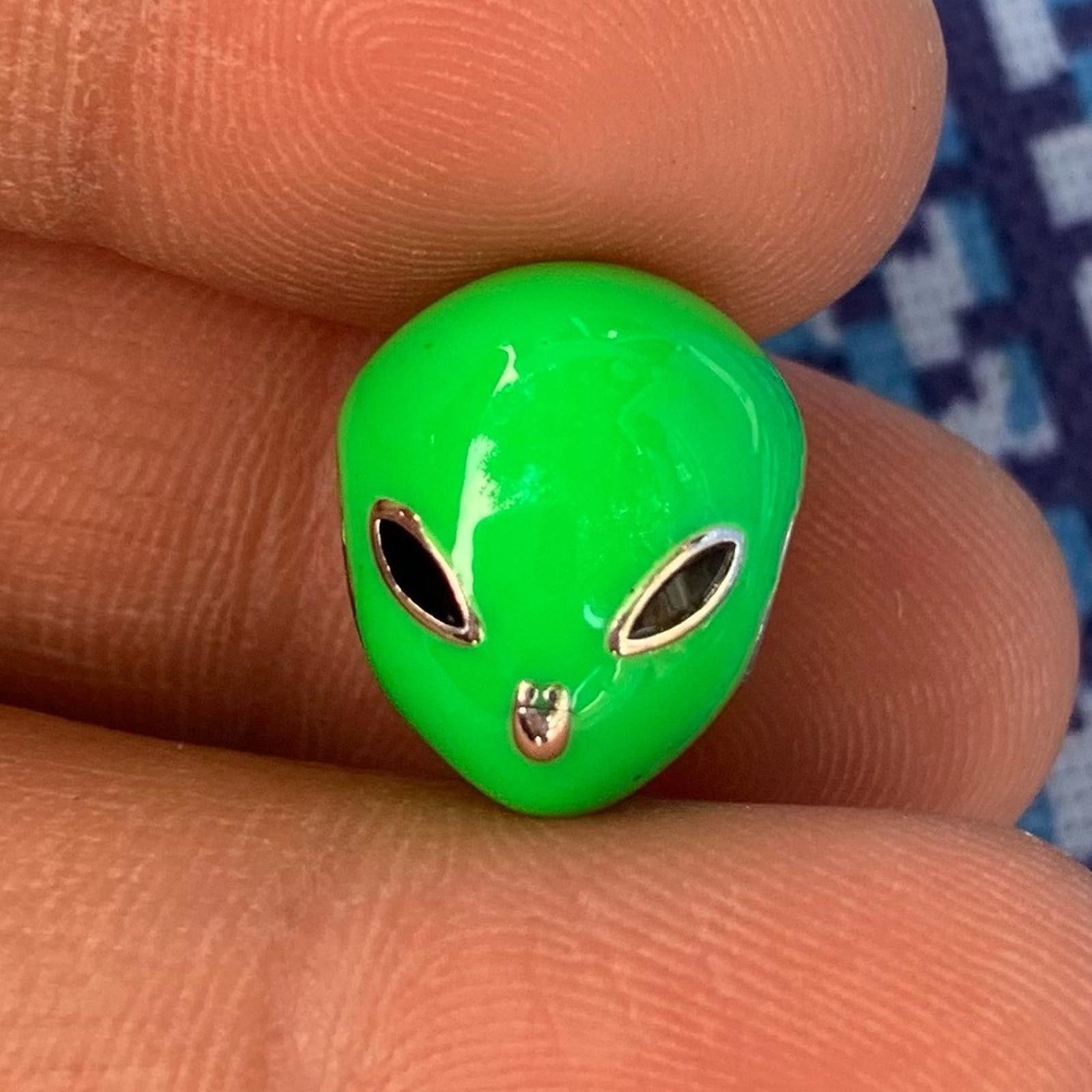 Other NWOT Alien Head Charm Sterling Silver 925 Size ONE SIZE - 3 Thumbnail