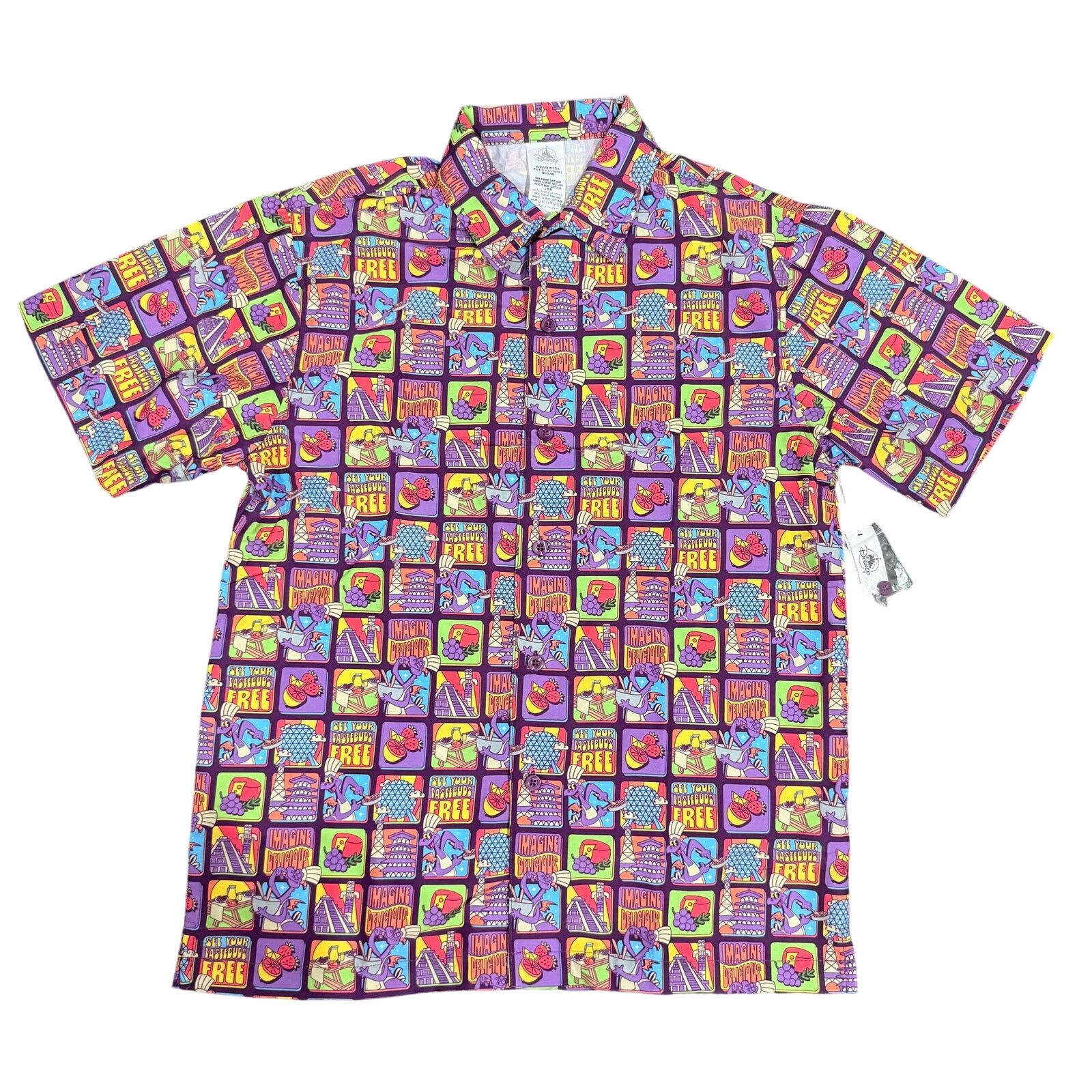 Disney Disney Adult Figment Food &Wine Festival Button Up Shirt Size US S / EU 44-46 / 1 - 1 Thumbnail