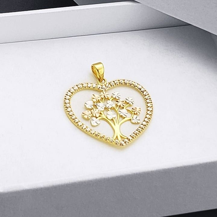 Other Heart w/ Tree of Life 14k Yellow White Rose Gold Pendant Size ONE SIZE - 1 Thumbnail