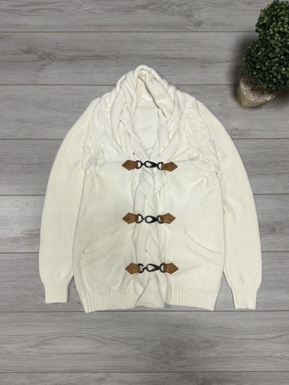 Alexander McQueen Alexander McQueen vintage RARE knitted woven cardigan Size US XL / EU 56 / 4 - 1 Thumbnail