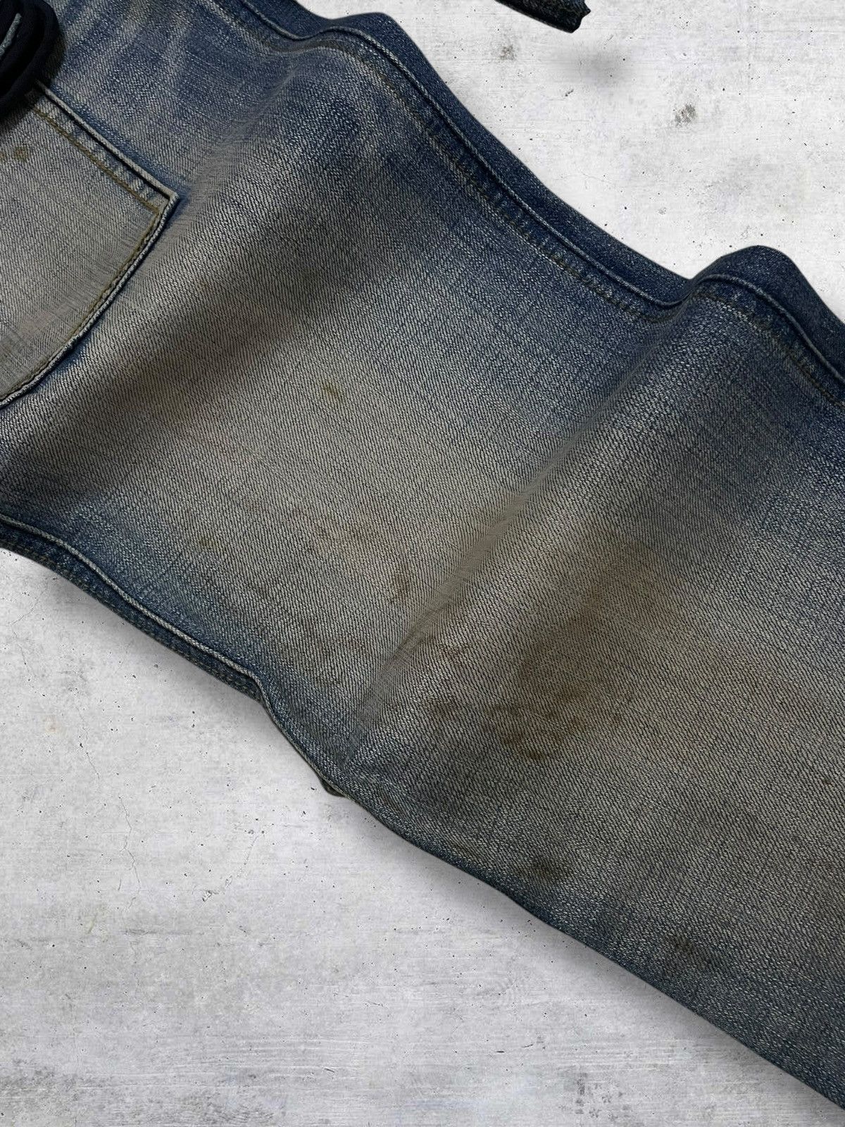 GOA VINTAGE LB-03 JAPAN DESIGNER POWER SOUL BAGGY MUDWASH DENIM Size US 28 / EU 44 - 6 Thumbnail