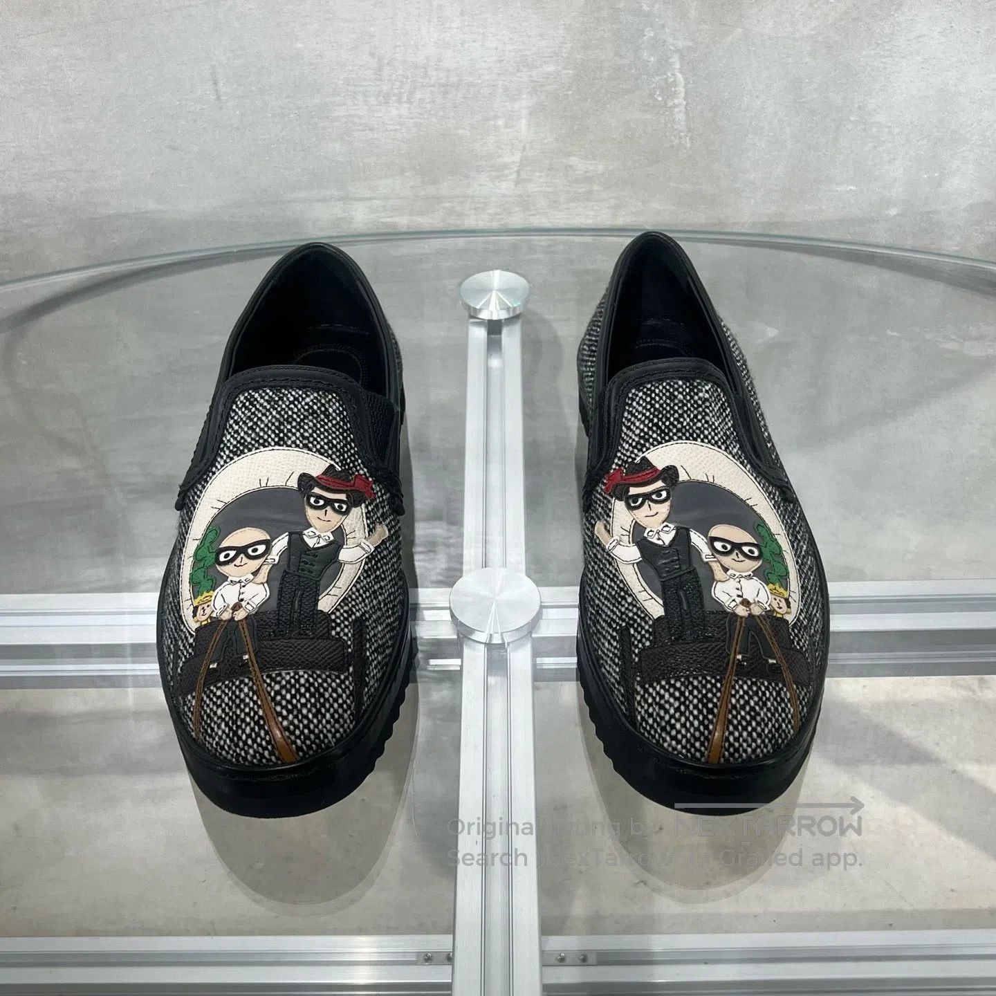 Dolce & Gabbana Dolce Gabbana Cartoon Casual Shoes Black Size US 7 / EU 40 - 2 Thumbnail