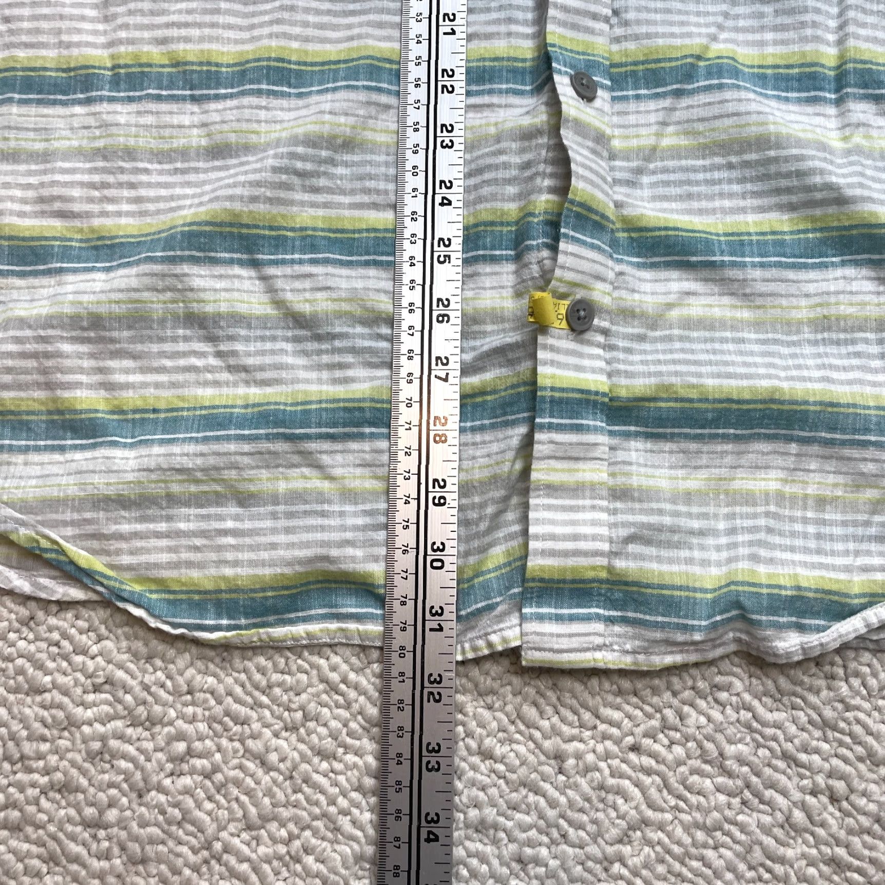 Vintage Columbia Shirt Mens 2XL White Striped Short Sleeve Button Up Outdoor Pocket Size US XXL / EU 58 / 5 - 6 Thumbnail