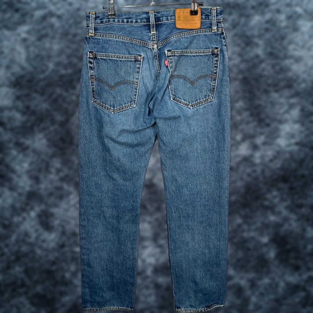 Levi's Levi's 551Z Jeans Mens 31 x 30 Straight Blue Denim Cotton Hemp Blend Denim 5-Pocket Regular Adult Mens Jeans Size US 31 - 1 Thumbnail