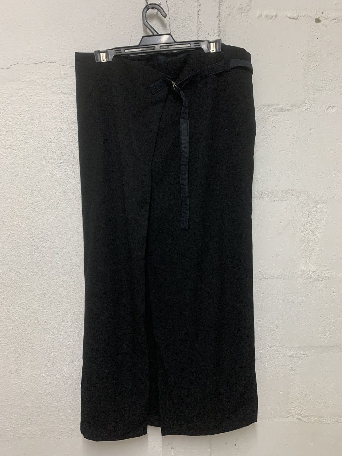 Yohji Yamamoto Y's Yohji Yamamoto Black Maxi Skirt Size 38" / US 16 / IT 52 - 2 Thumbnail