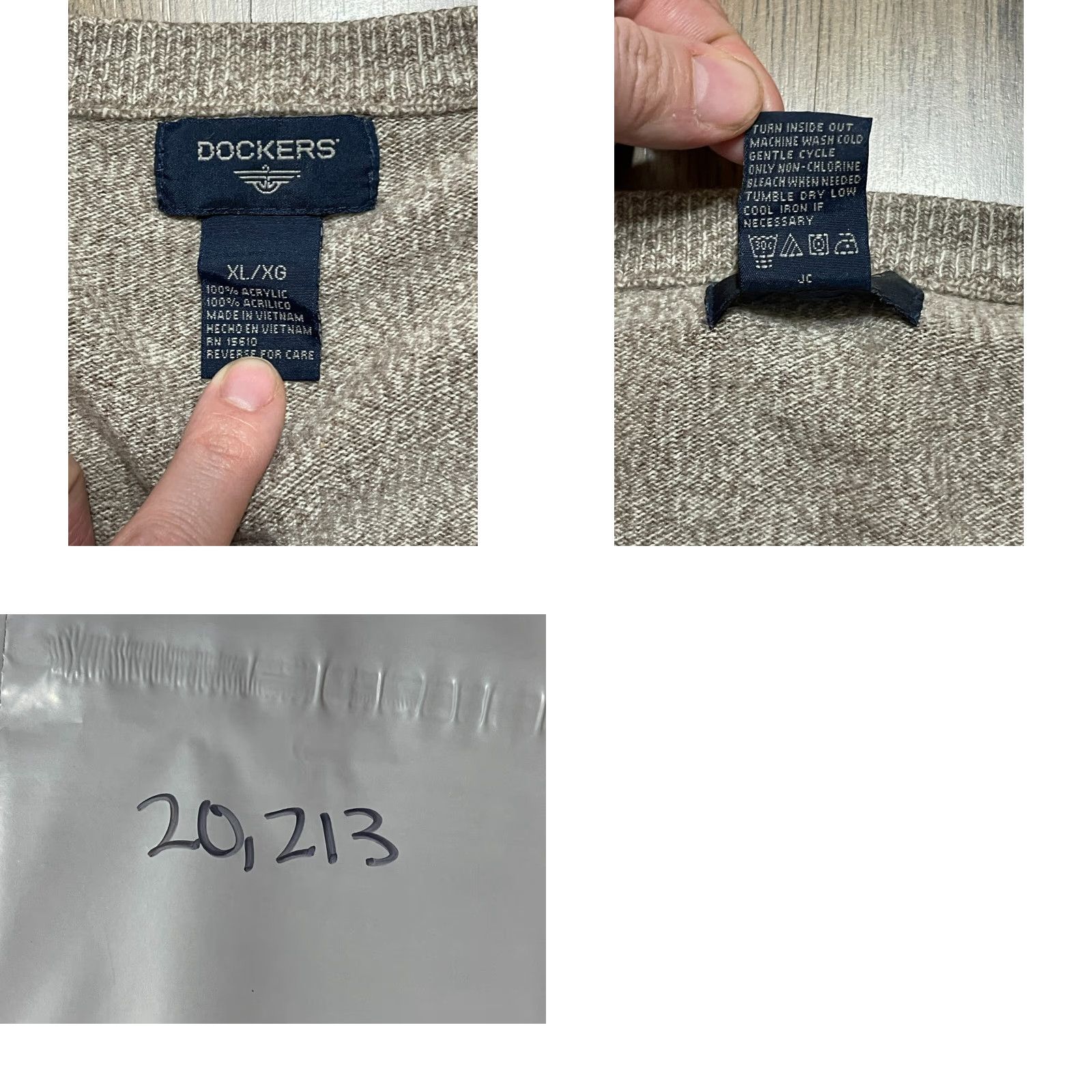 Dockers DOCKERS Sweater Men's Size XL Brown Long Sleeve Pullover Size US XL / EU 56 / 4 - 8 Thumbnail