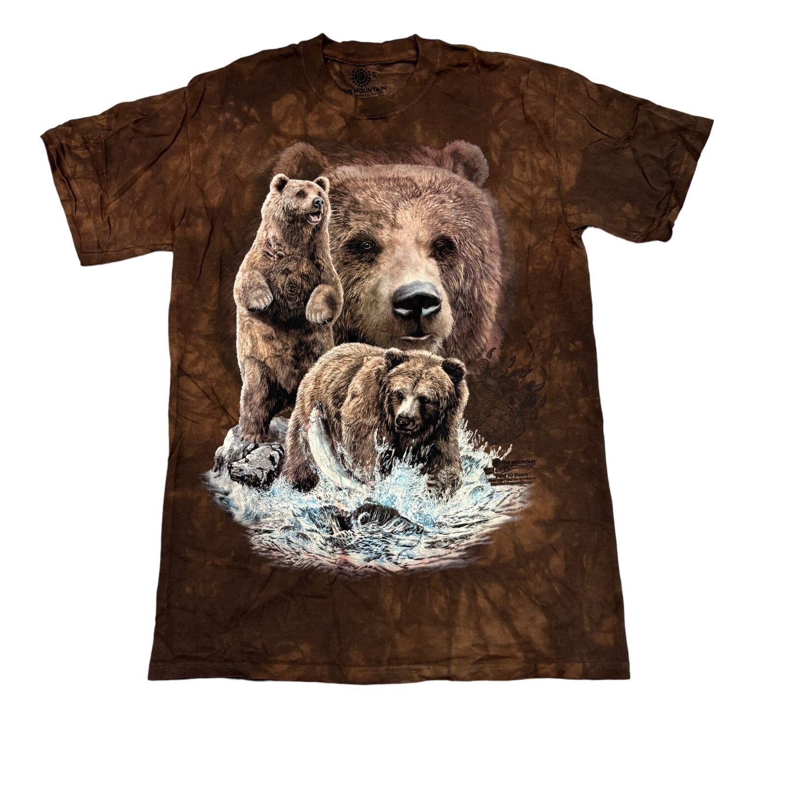 The Mountain The Mountain Bear Tie Dye AOP Short Sleeve Shirt Mens Medium Size US M / EU 48-50 / 2 - 1 Thumbnail