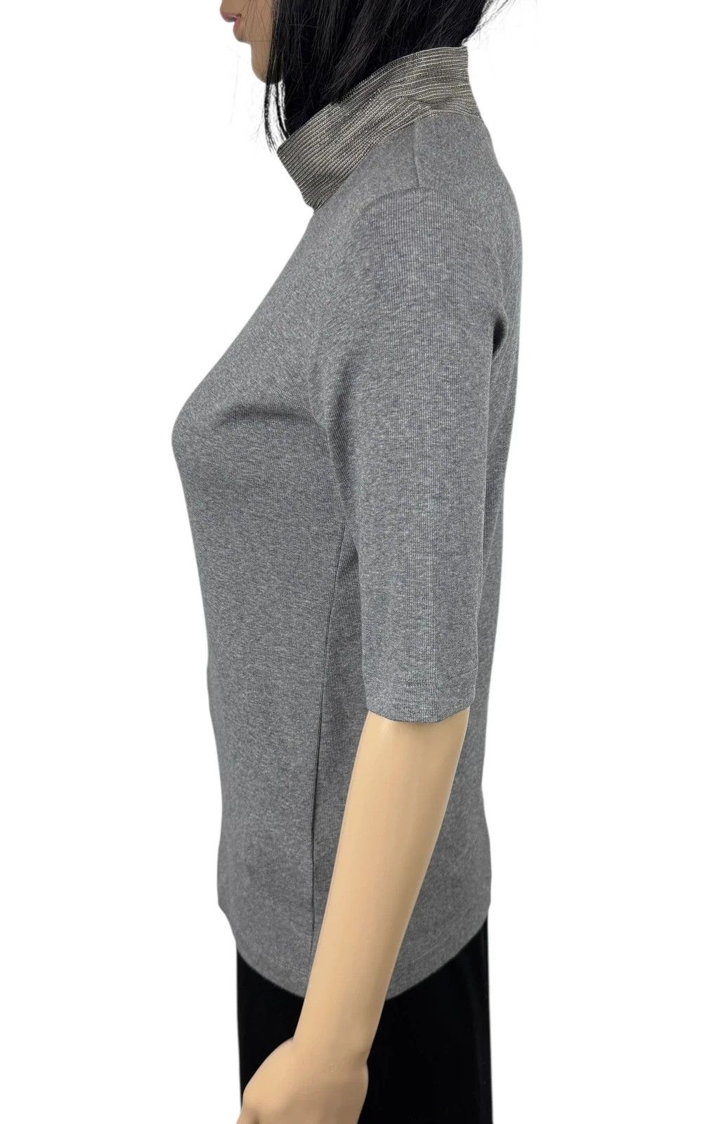 Fabiana Filippi Fabiana Filippi Jumper Short Sleeve Cotton Silk Emblished Size S / US 4 / IT 40 - 10 Thumbnail