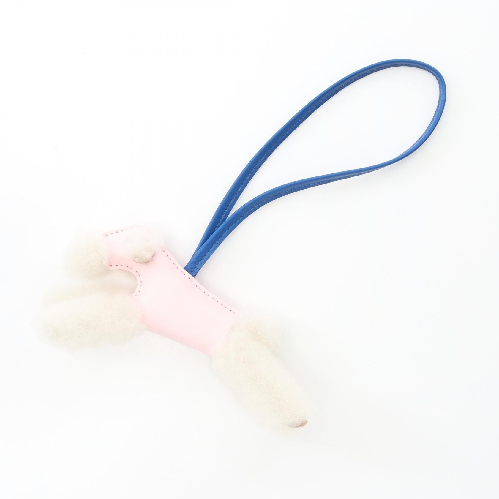 Hermes Hermes Paddy Charm Rose Darling Blue France Bag Aagneau Mouton Light Pink White K Stamp Size ONE SIZE - 1 Thumbnail