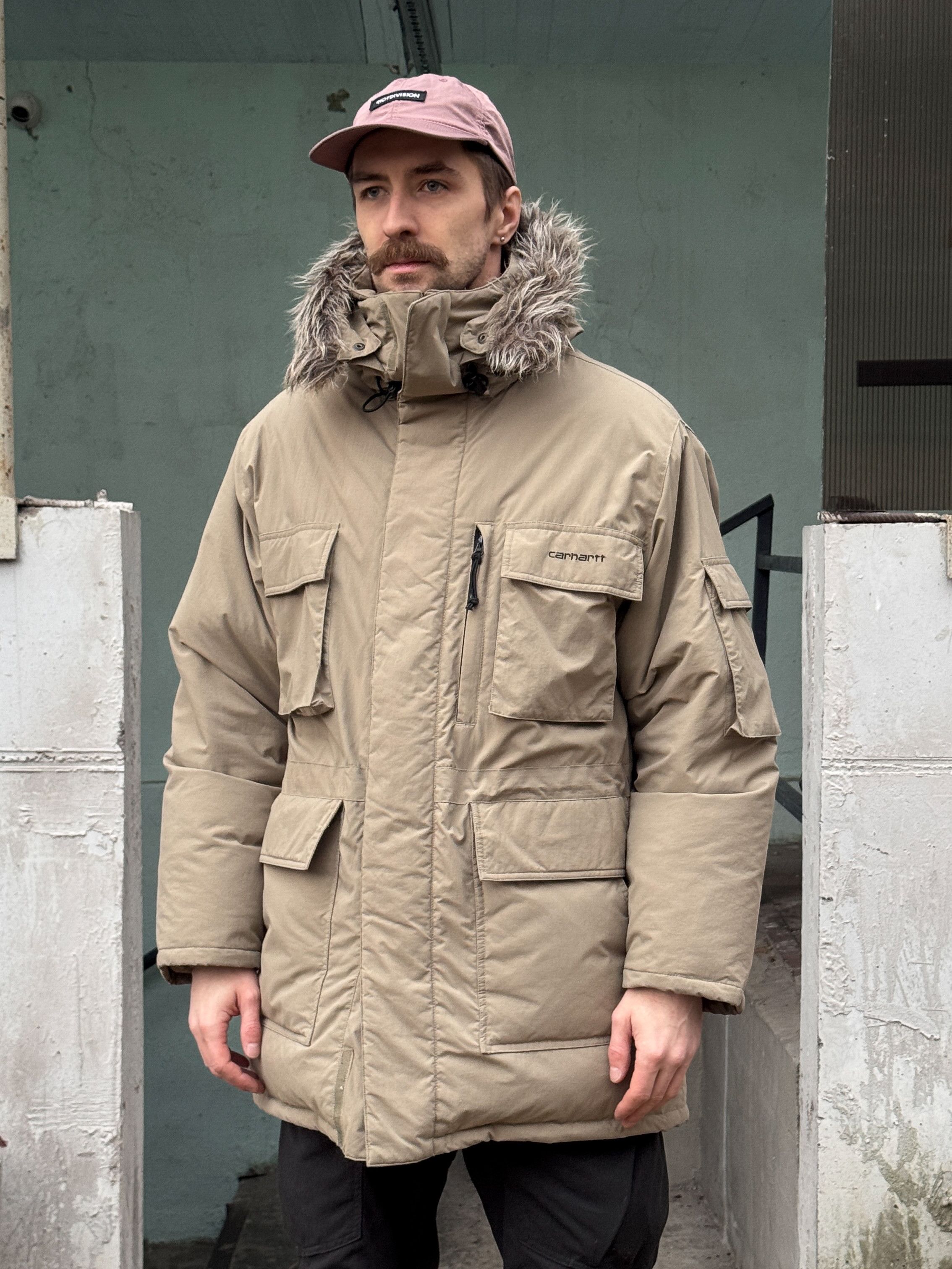 Carhartt Carhartt Puffer Beige Parka Jacket Size US M / EU 48-50 / 2 - 2 Thumbnail