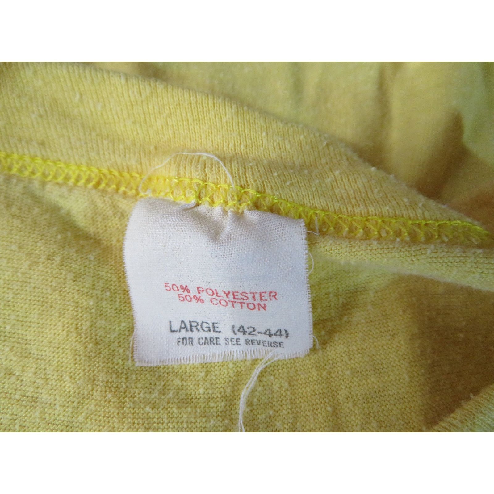 Other Wheels 1982 Rock Band Yellow T-shirt Sz L Sz M Size US M / EU 48-50 / 2 - 4 Thumbnail