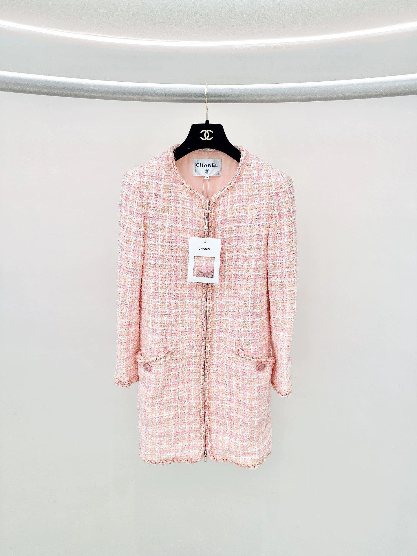 Chanel CHANEL Pink Sequined Dress 38 New Size S / US 4 / IT 40 - 1 Thumbnail
