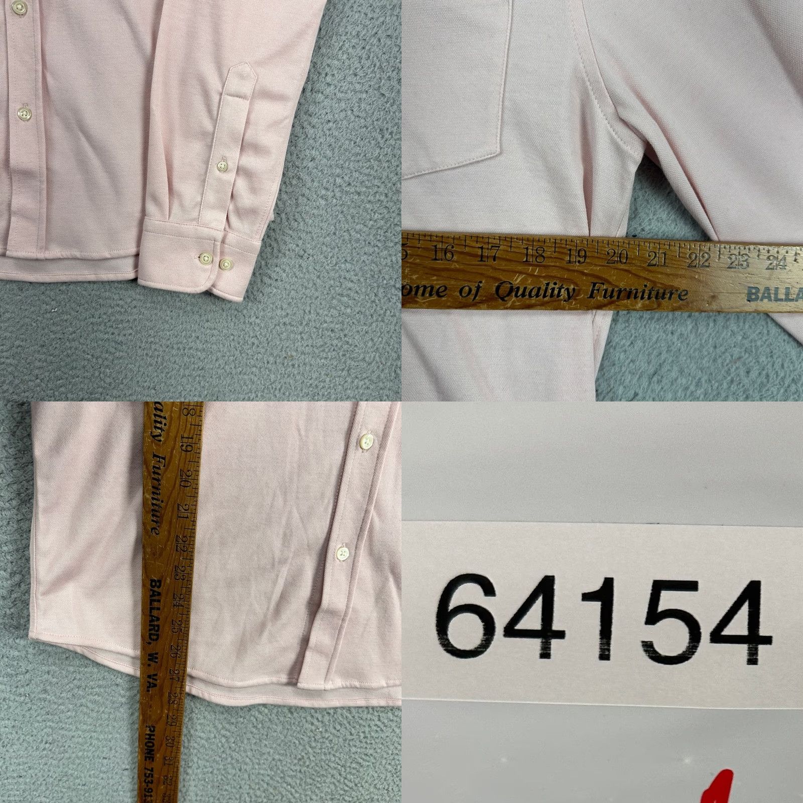 Banana Republic Banana Republic Button-Down Shirt Adult Medium Pink Slim Fit Pocket Mens NEW Size US M / EU 48-50 / 2 - 8 Thumbnail