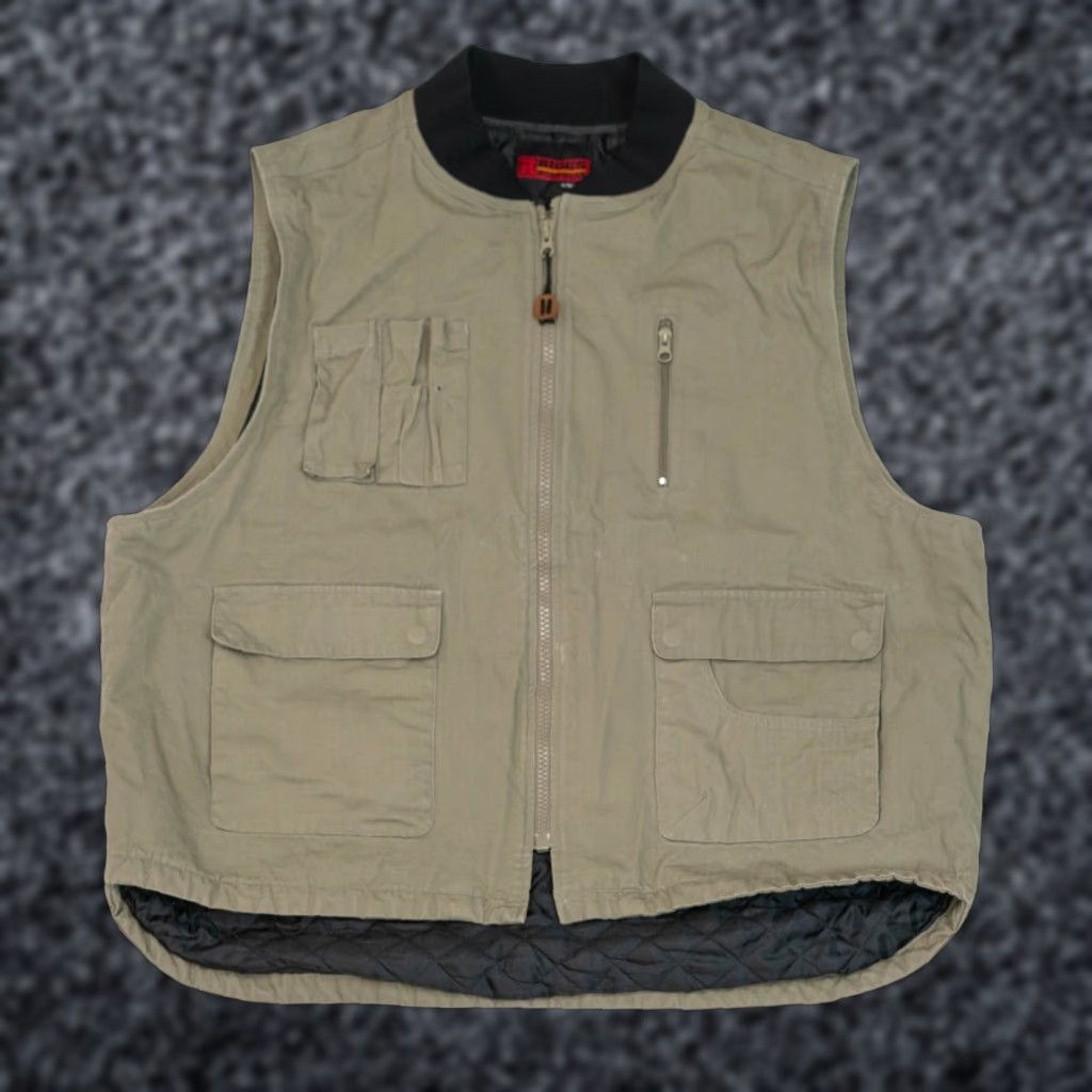 Wrangler VINTAGE Wrangler Vest Mens 3XL Olive Plaid Lined Western Outdoors Riggs Workwear Size US XXL / EU 58 / 5 - 1 Thumbnail