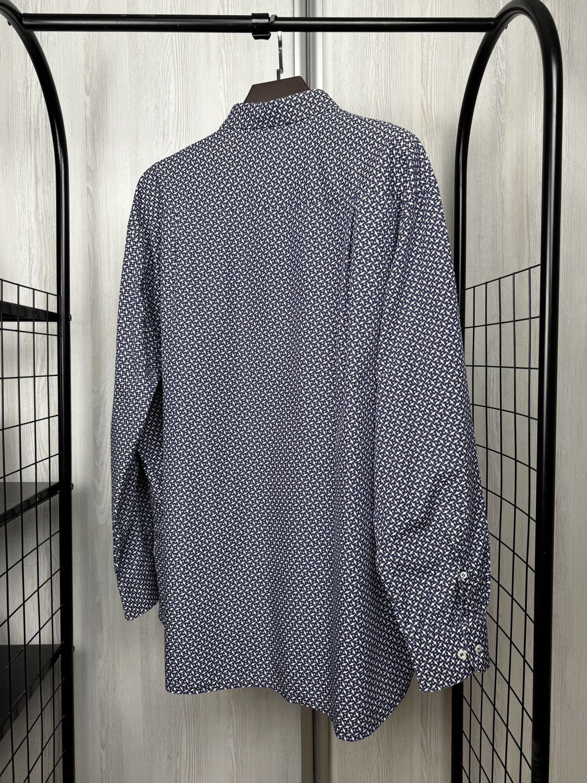 Paul & Shark Paul & Shark Blue Airplane pattern long sleeve shirt Size US XXL / EU 58 / 5 - 8 Thumbnail