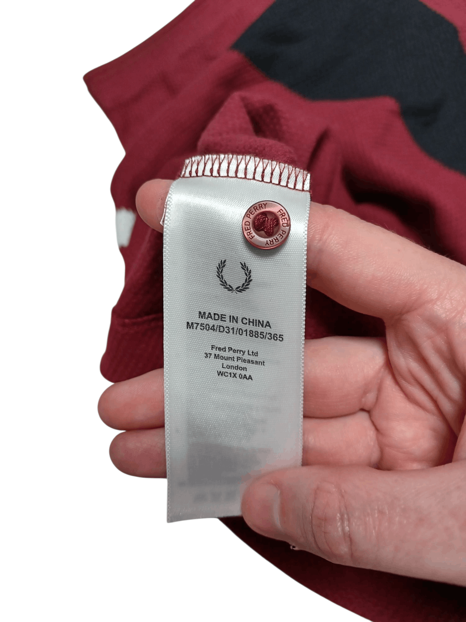 Fred Perry FRED PERRY FIRE DESIGHN POLO SHIRT DARK RED Size US L / EU 52-54 / 3 - 6 Thumbnail