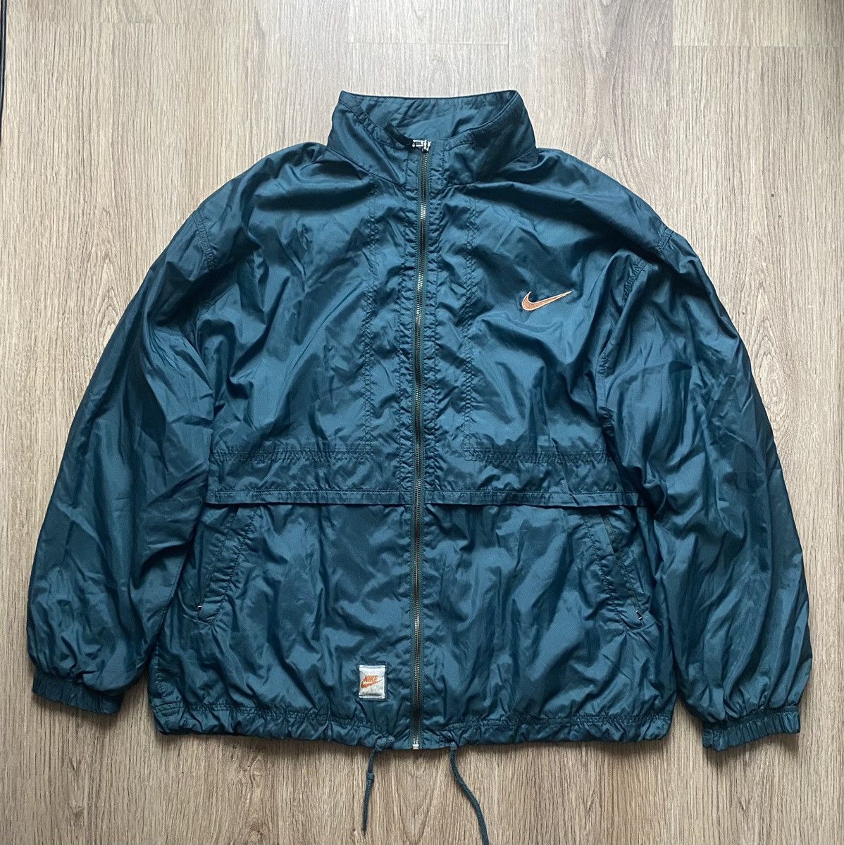 Nike × Vintage Vintage Nike 90’s Y2K rare emerald windbreaker USA L Size US L / EU 52-54 / 3 - 5 Thumbnail