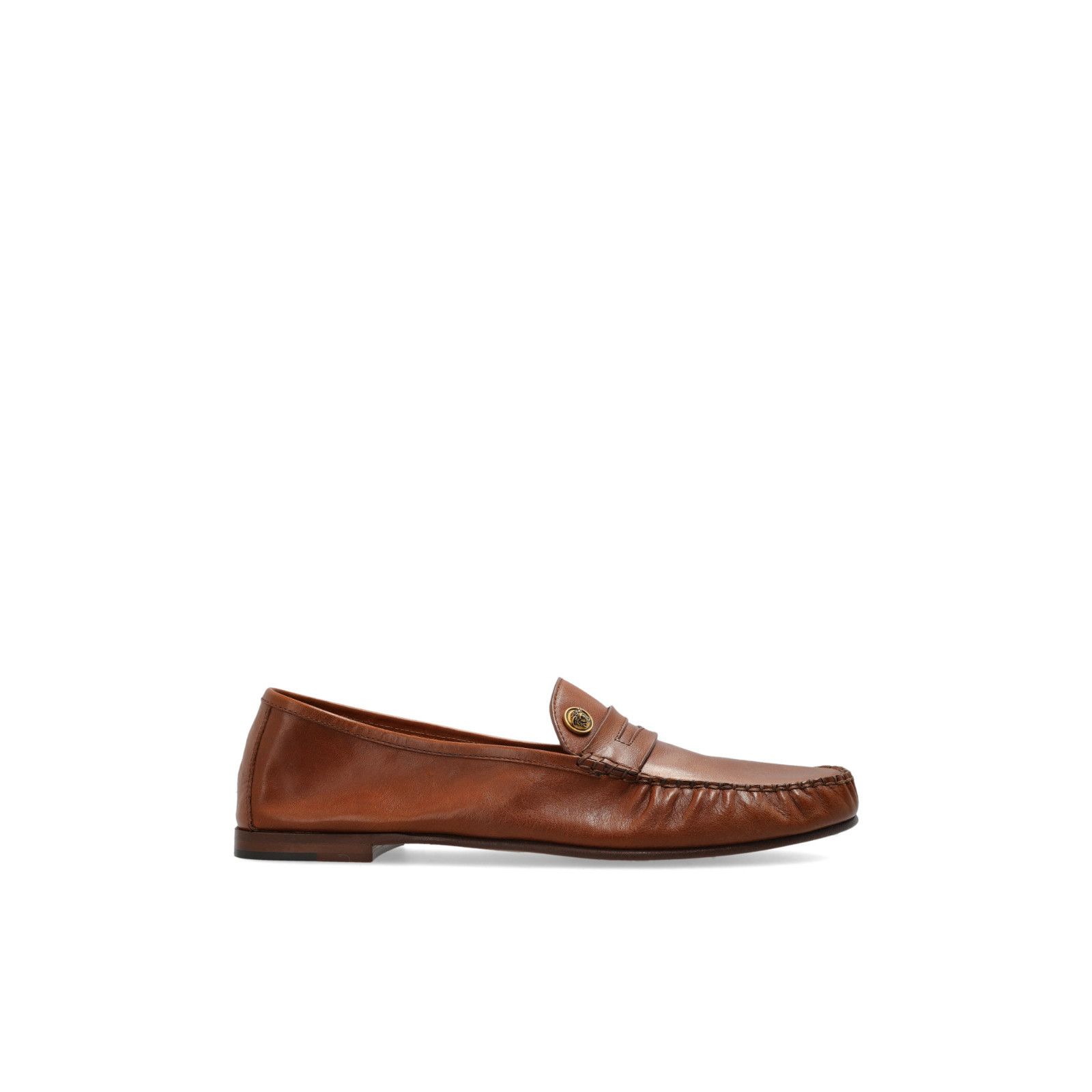 Versace VERSACE Brown Leather Loafers New & Authentic (Men's size:US Size US 9.5 / EU 42-43 - 1 Thumbnail
