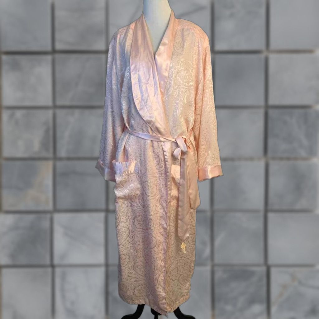 Victoria's Secret VINTAGE Victoria's Secret Pink Robe Women L Regular ...