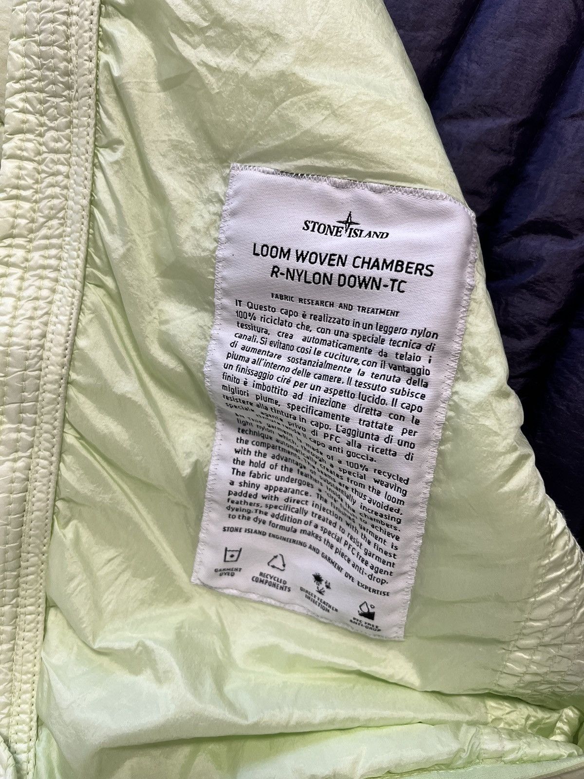 Stone Island Stone Island Loom Woven Chambers R-Nylon Down-TC down jacket Size US M / EU 48-50 / 2 - 4 Thumbnail
