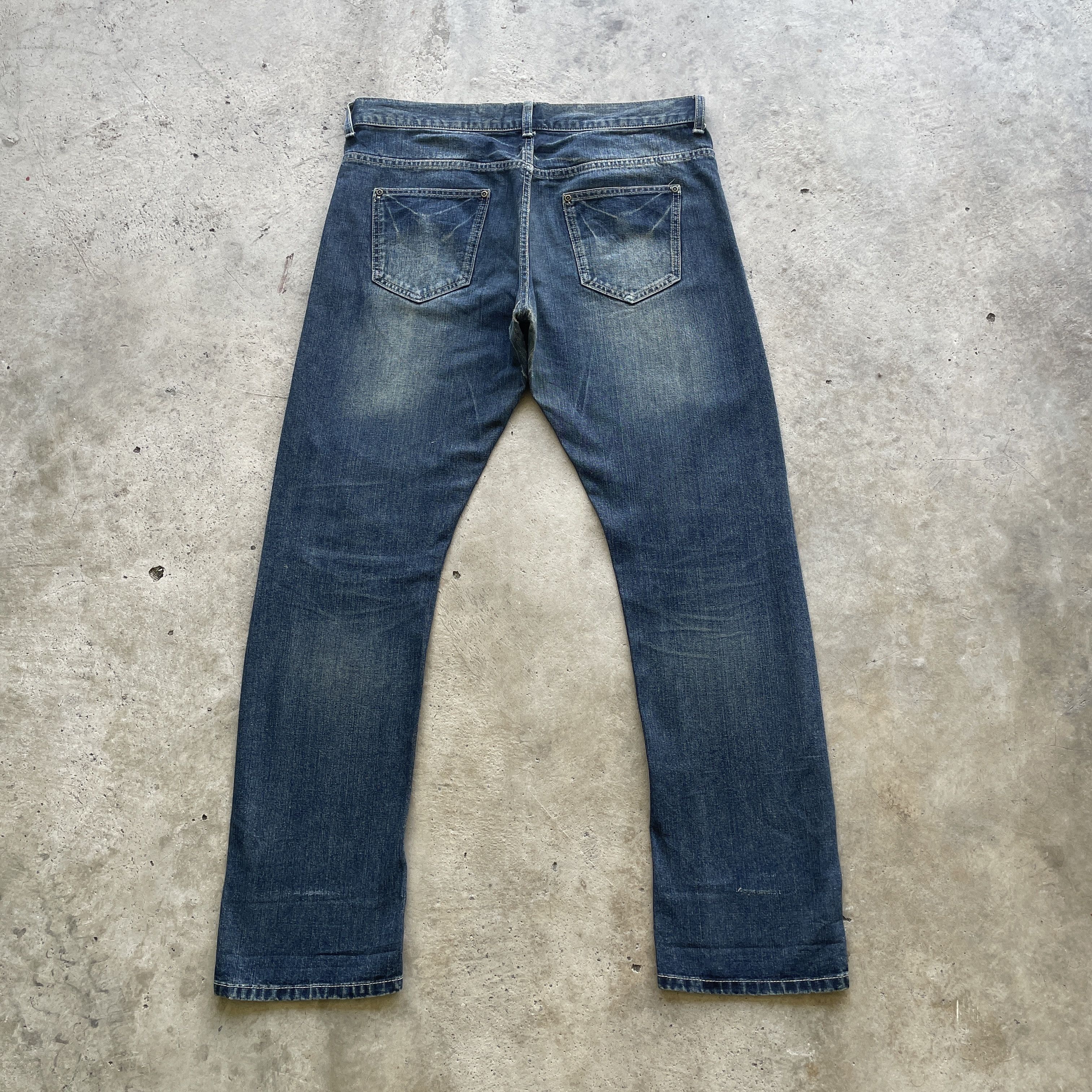 Japanese Brand × Jean VINTAGE JAPANESE FADED JEANS DENIM PANTS W35x29.5 Size US 35 - 10 Thumbnail