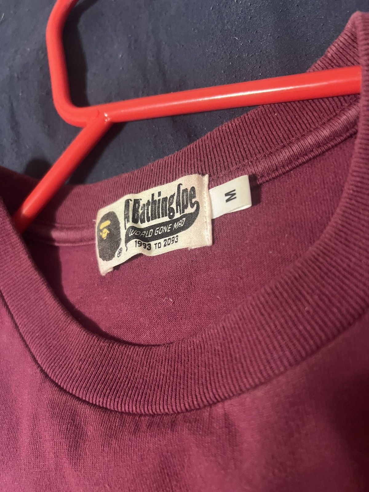 Bape Bape Burgundy Long Sleeve Size US M / EU 48-50 / 2 - 5 Thumbnail