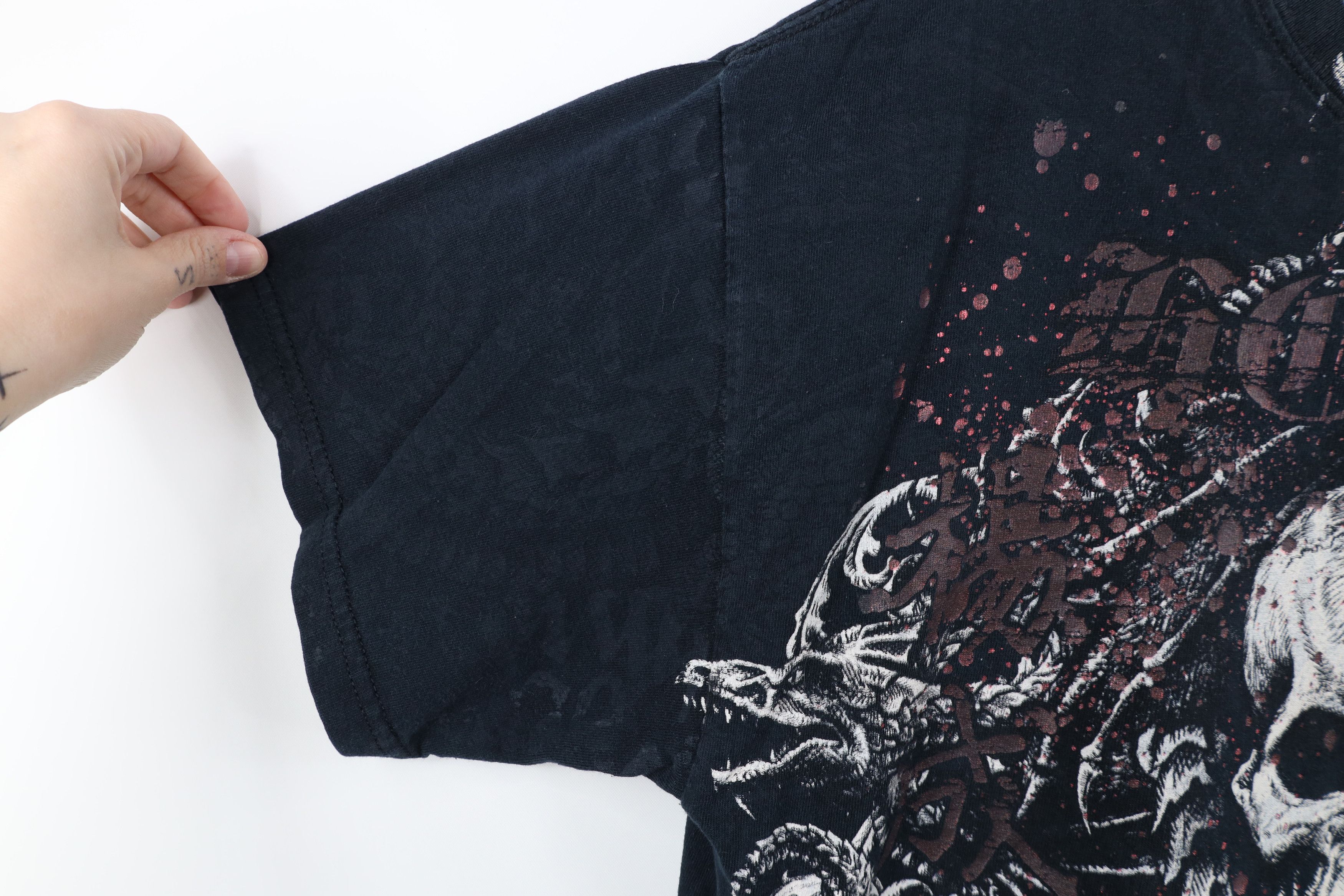 Vintage Vintage Y2K Streetwear UFC MMA Fighting Skull Dragon T-Shirt Size US L / EU 52-54 / 3 - 6 Thumbnail