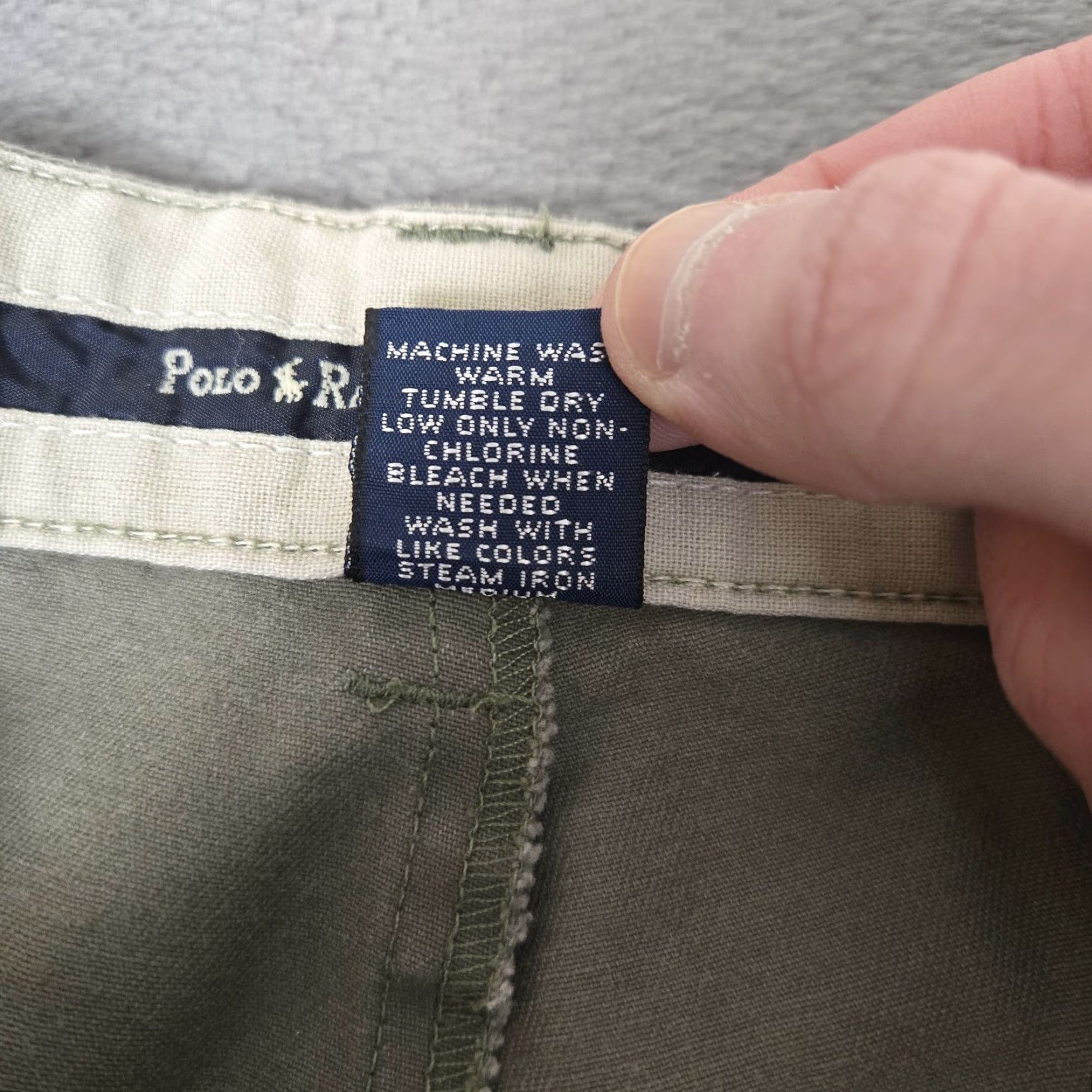 VTG Polo Ralph Lauren Andrew Double Pleated Chino Pants 35x34 