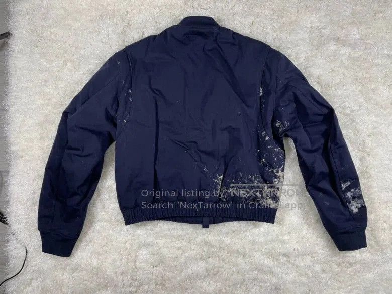 Maison Margiela Maison Margiela Navy Paint Spatter Bomber Jacket. Size US M / EU 48-50 / 2 - 4 Thumbnail