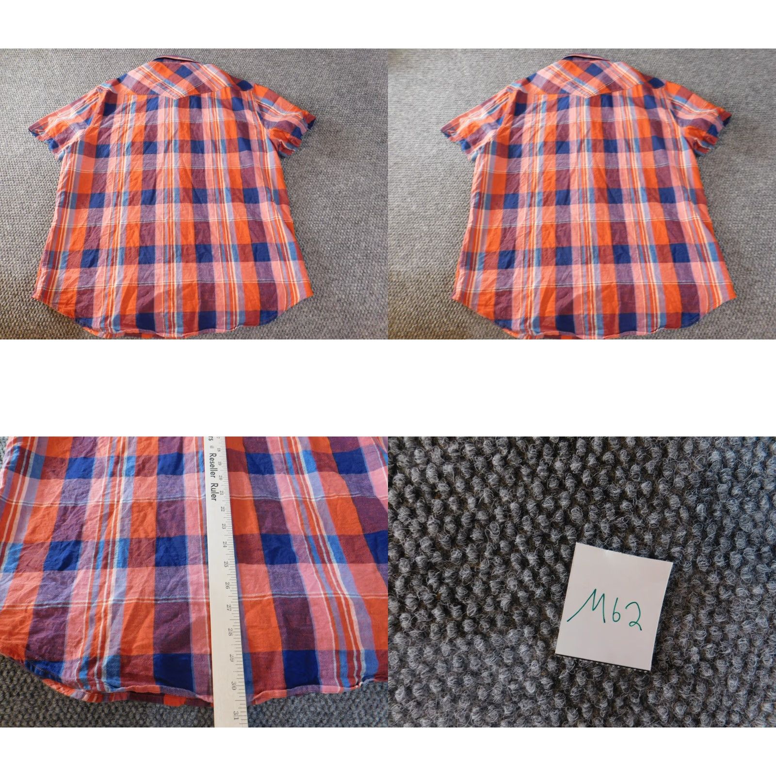 Lucky Brand Lucky Brand Shirt Mens Large blue plaid Button-Up Casual - Button-Down Collar Short Sleeve Modern Western Size US L / EU 52-54 / 3 - 8 Thumbnail