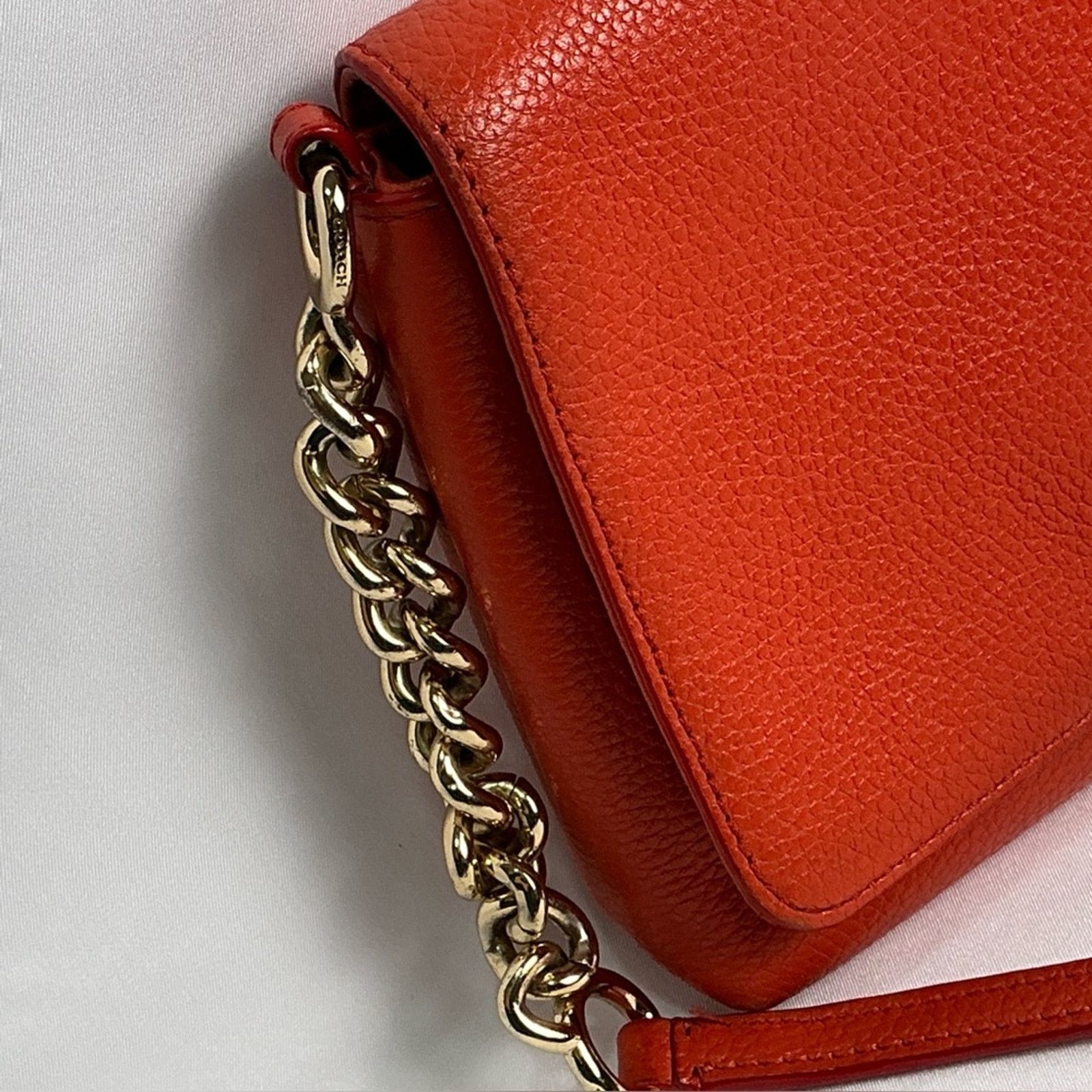 Coach COACH CROSSTOWN Crossbody Burnt Red Orange Pebbled Leather Size ONE SIZE - 4 Thumbnail