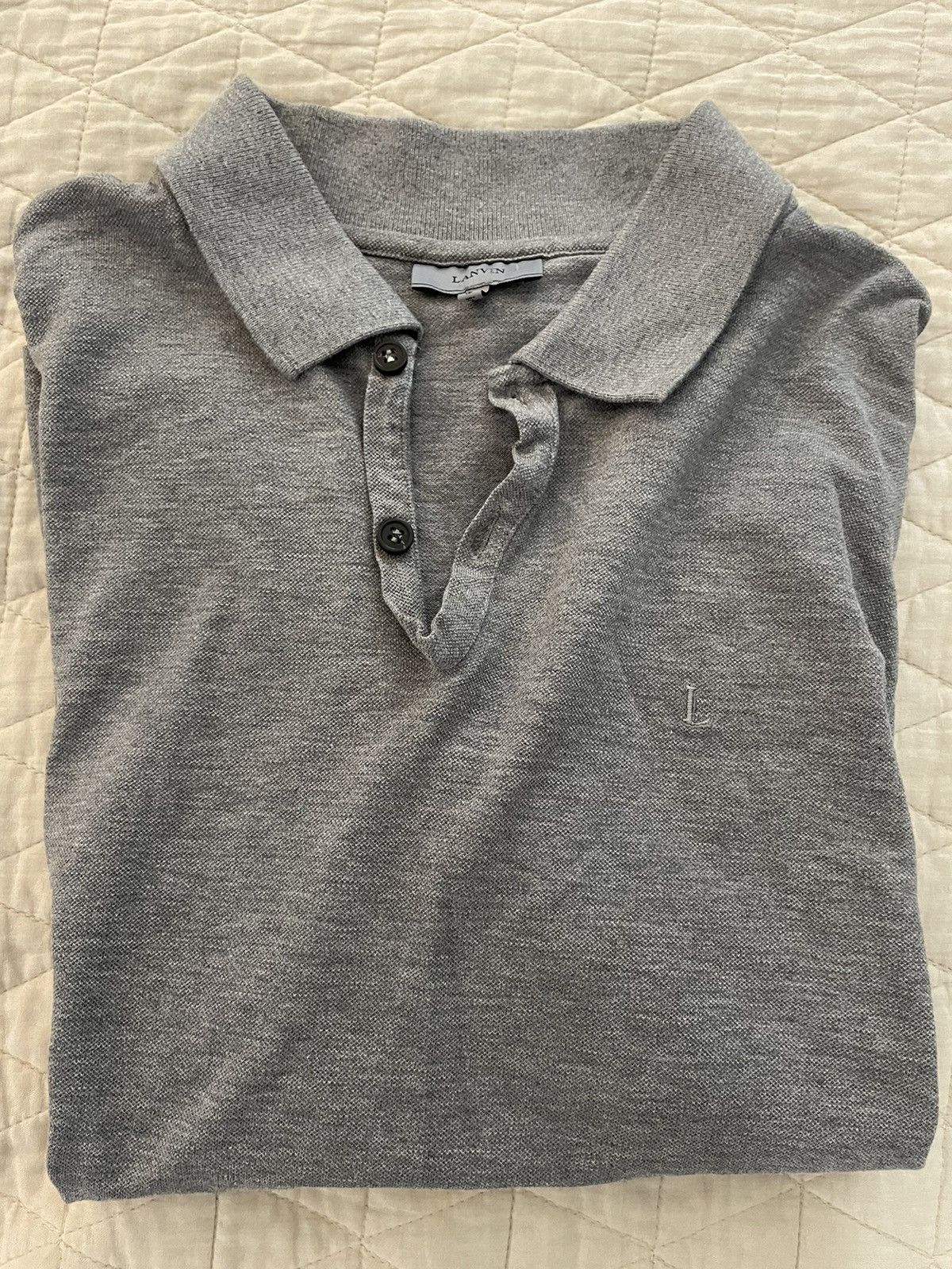 Lanvin Pique Knit Polo Size M / US 6-8 / IT 42-44 - 1 Thumbnail