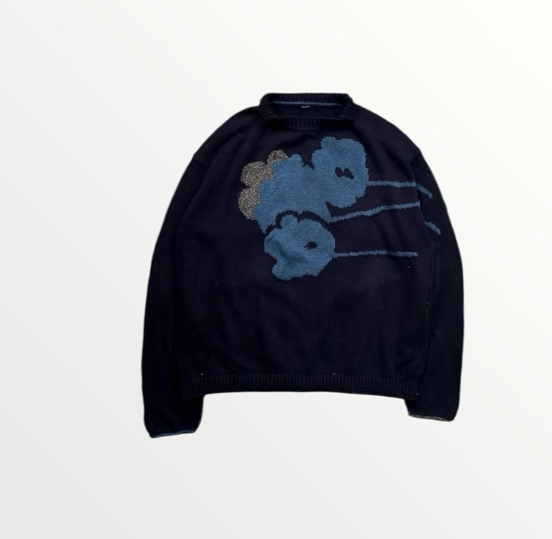 45rpm × Japanese Brand Pollas Palace Indigo Knitwear Size US M / EU 48-50 / 2 - 2 Thumbnail