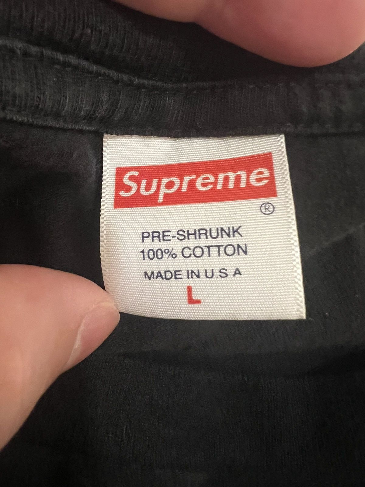 Supreme × Vintage Supreme Chair Tee Black Size L Size US L / EU 52-54 / 3 - 4 Thumbnail