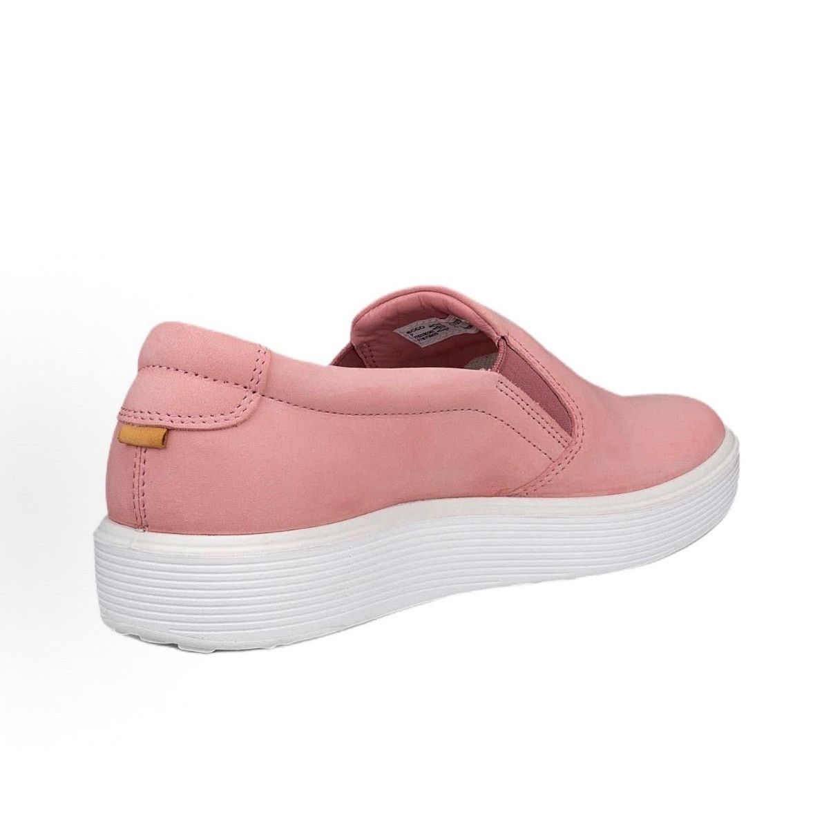 Ecco ECCO WOMEN'S 40 SOFT 60 PINK WHITE SLIP ON SNEAKER NIB Size US 9 / IT 39 - 3 Thumbnail
