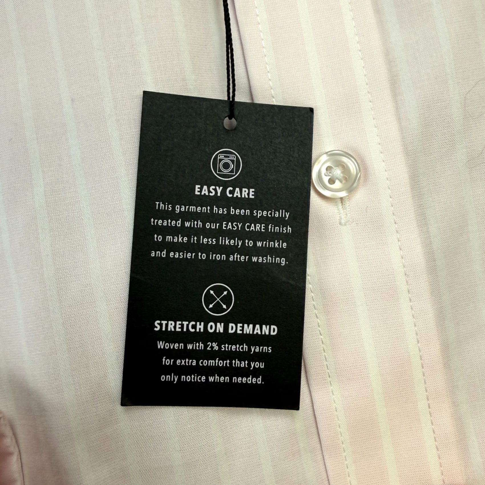 J.Crew VINTAGE J Crew Dress Shirt Mens 17.5 Slim Pink Striped Ludlow Button Up Stretch NEW Size 48R - 4 Thumbnail