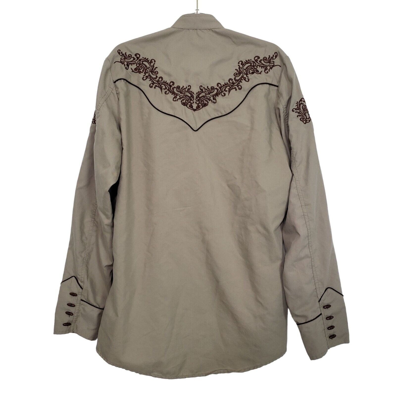 Designer Rangers Legend Embroidered Shirt Mens Size Small Brown Size S / US 4 / IT 40 - 9 Thumbnail