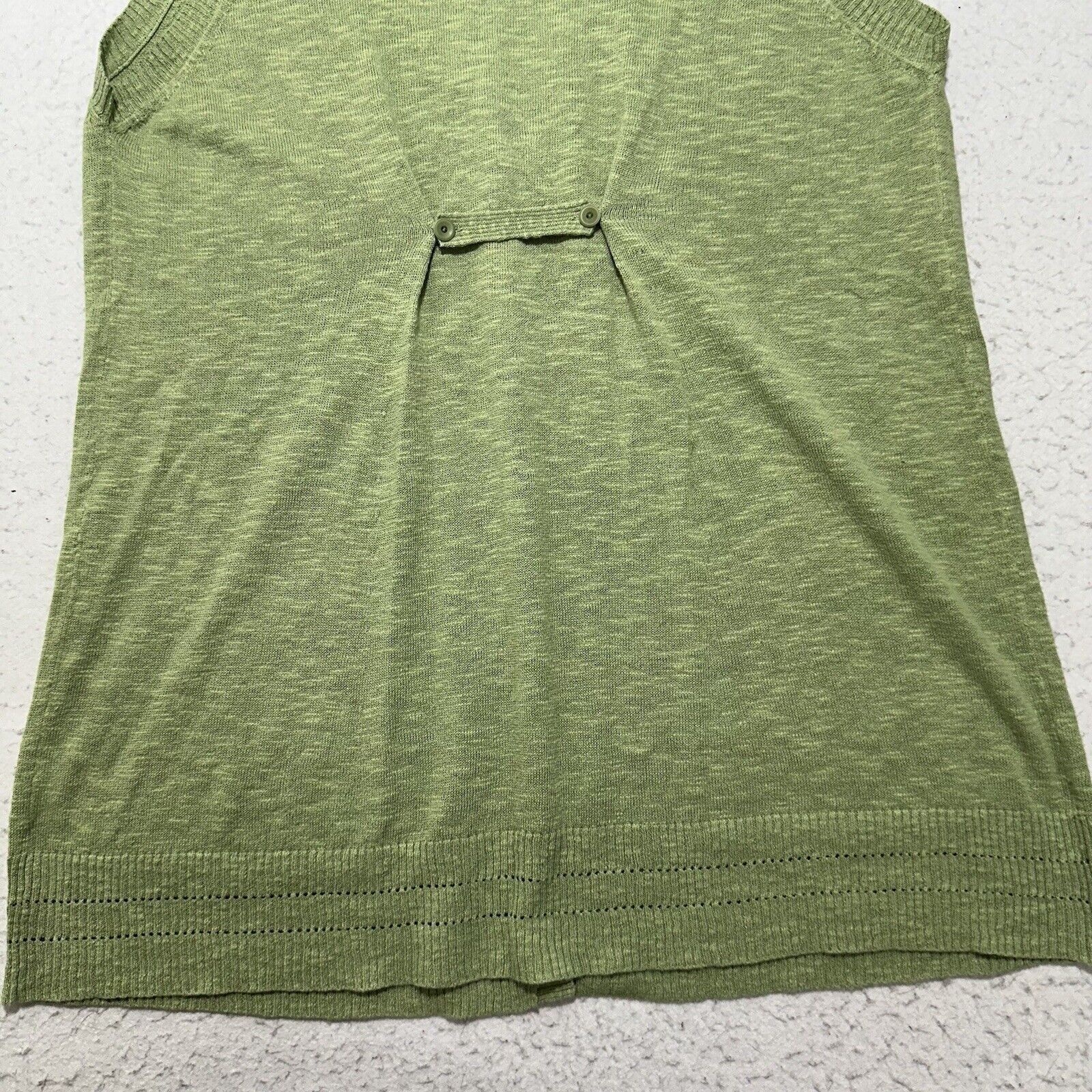 Eileen Fisher Eileen Fisher Large Linen Slub Cardigan Sweater Green Size L / US 10 / IT 46 - 12 Thumbnail
