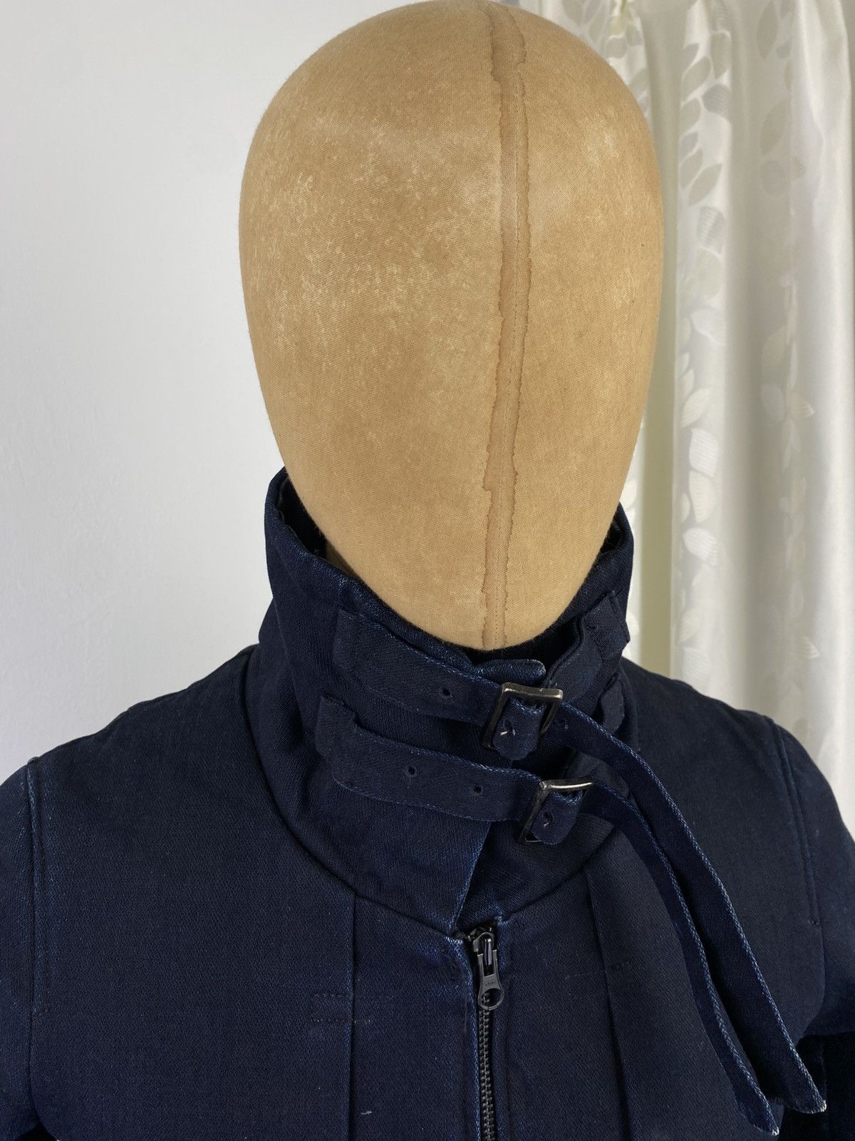 Japanese Brand 2000’s Japanese Brand Dark Indigo Neck Buckle Jacket Size US M / EU 48-50 / 2 - 5 Thumbnail