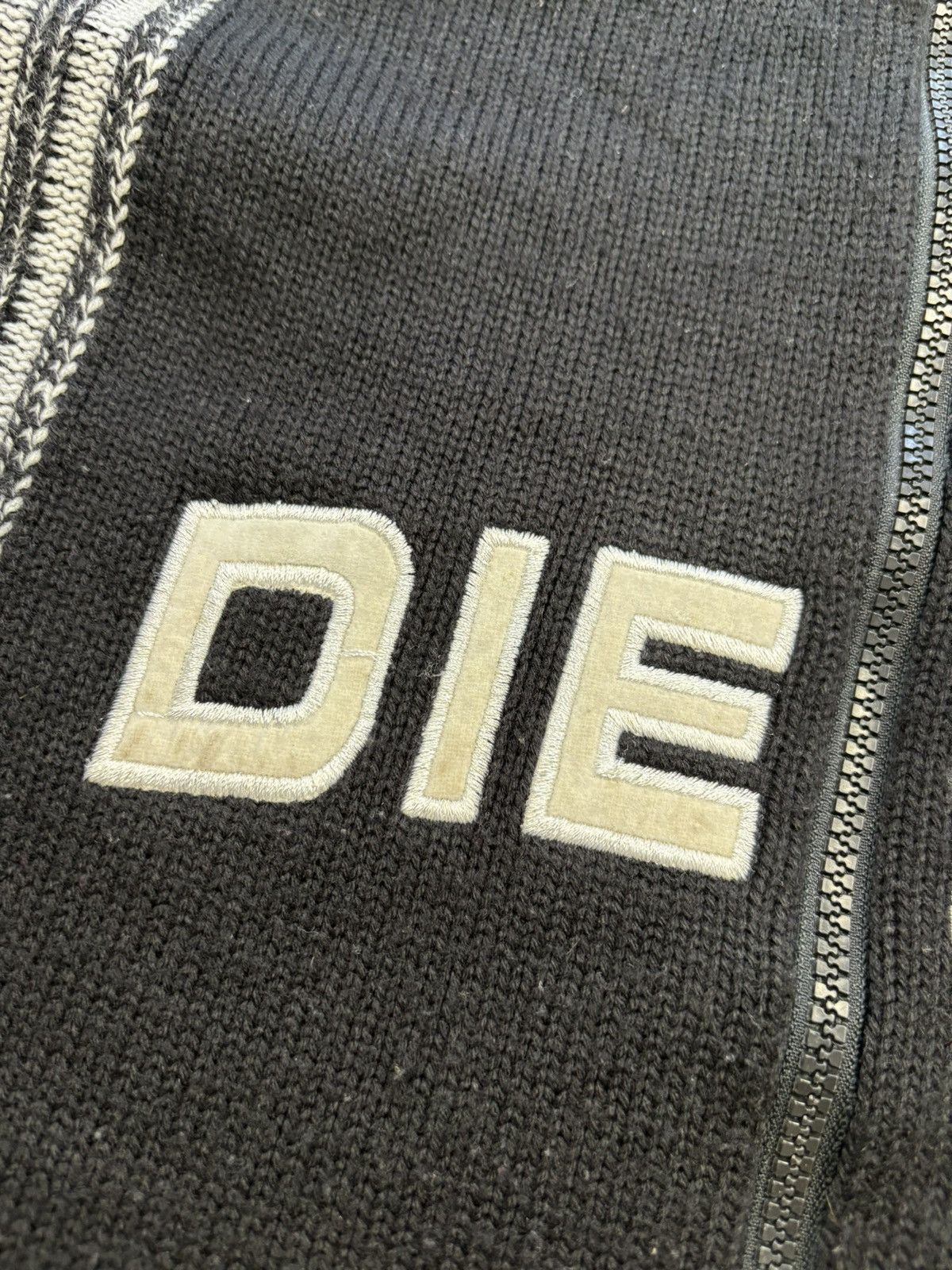 Diesel Vintage Diesel Knit Zip Up Sweater Jacket Bog Logo Opium Y2K Size US XL / EU 56 / 4 - 7 Thumbnail
