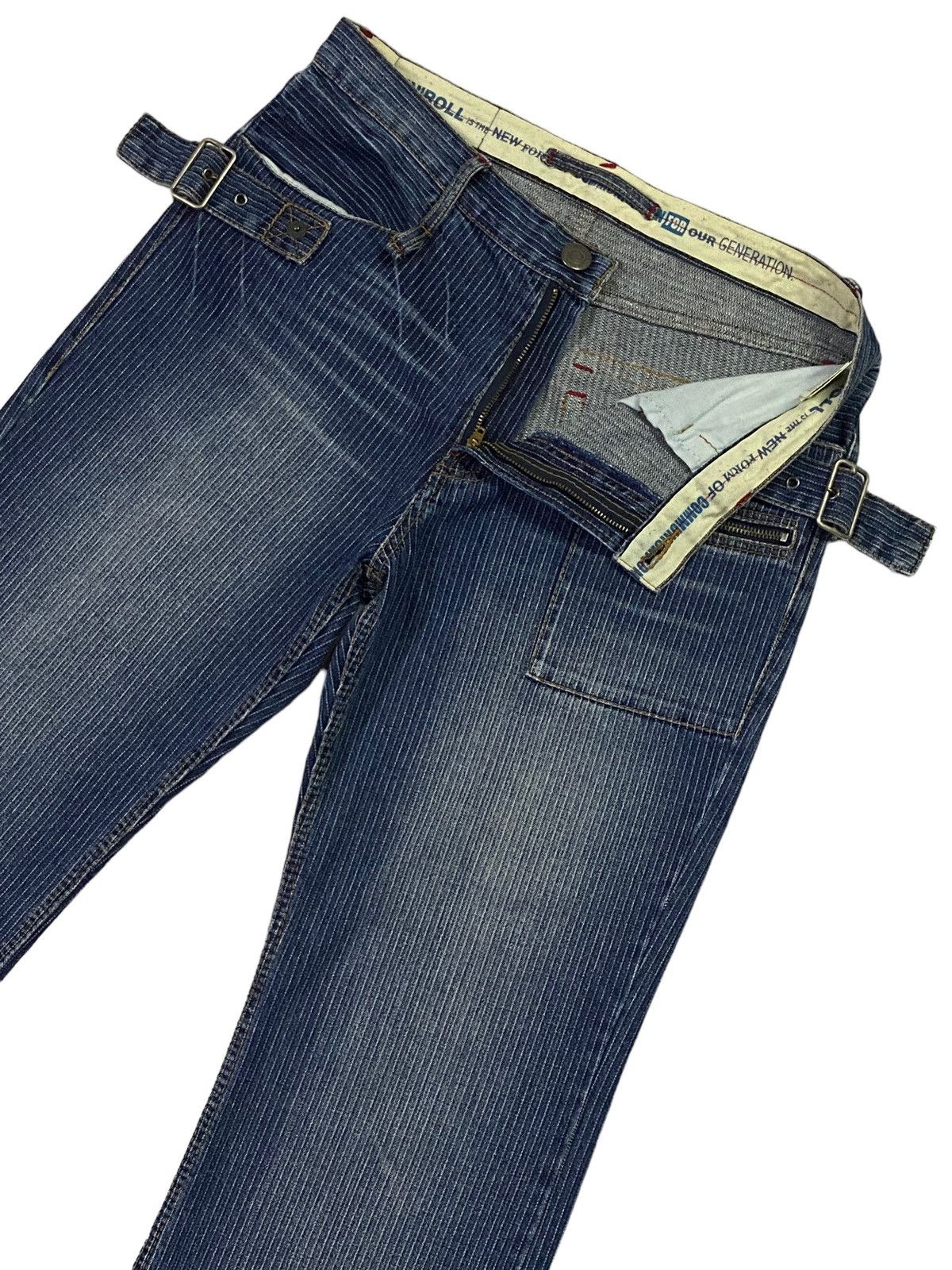 PPFM PPFM 20Th Anniversary Stripes Bondage Pant Flare Jeans Size US 32 / EU 48 - 18 Thumbnail