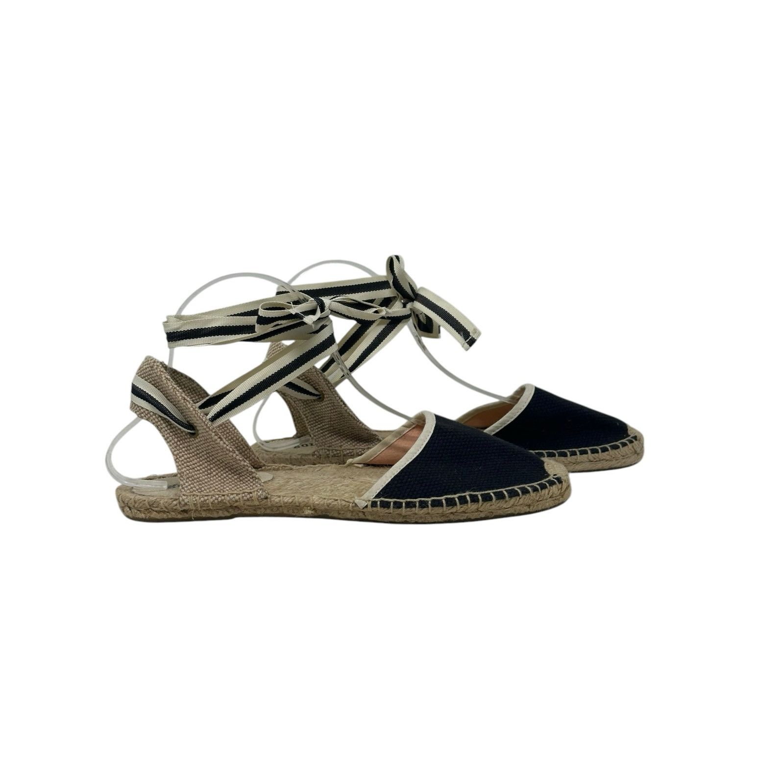 Soludos Soludos black canvas tie up espadrilles sandal shoes size 9 Size US 9 / IT 39 - 13 Thumbnail