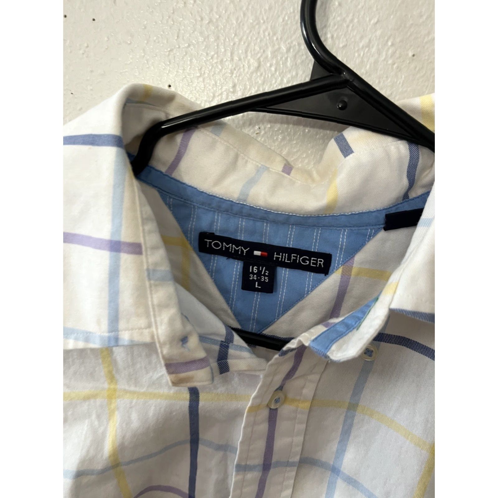 Tommy Hilfiger TOMMY HILFIGER Plaid Button-Down Shirt Multicolor 16.5 34-35 Long Sleeve Mens Size US L / EU 52-54 / 3 - 3 Thumbnail