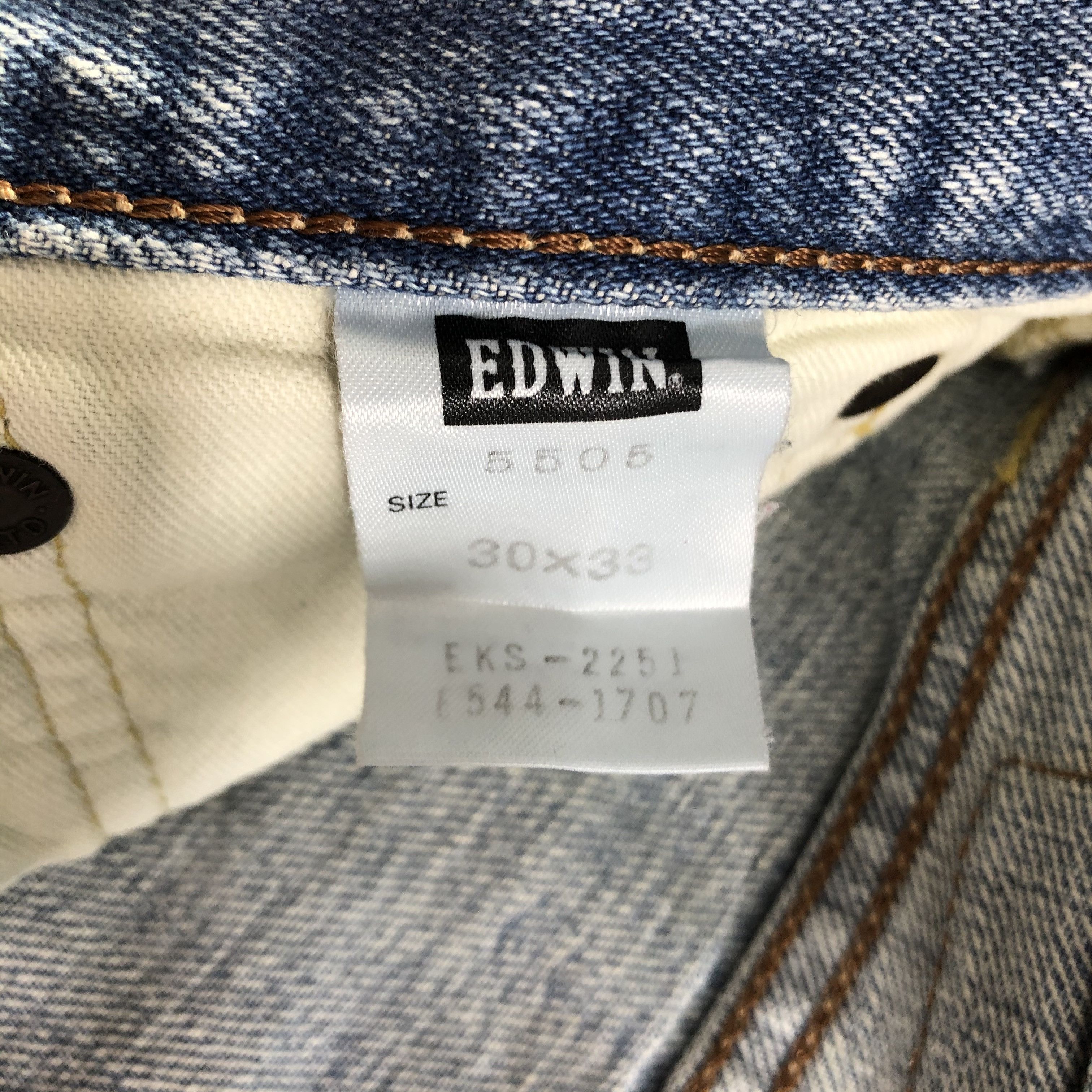 Edwin Vintage Light Wash Edwin 505 Selvedge Jeans-JM3639 Size US 31 - 9 Thumbnail